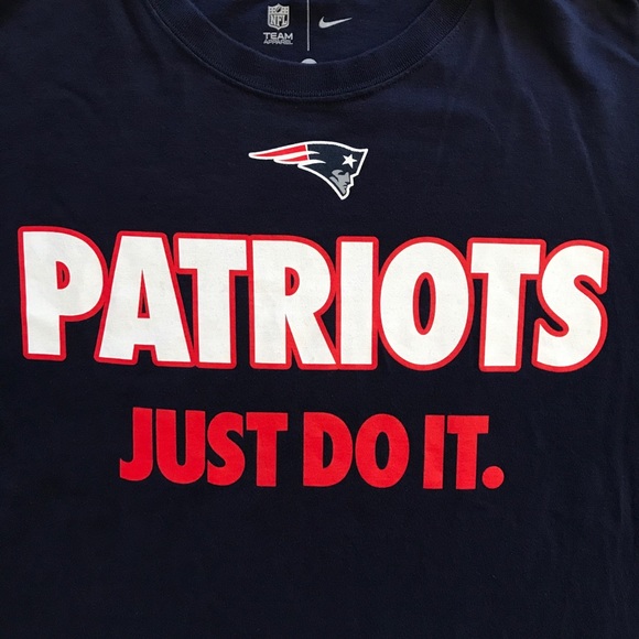 Nike New England Patriots T-Shirt Just Do It NFL - Picture 2 of 5